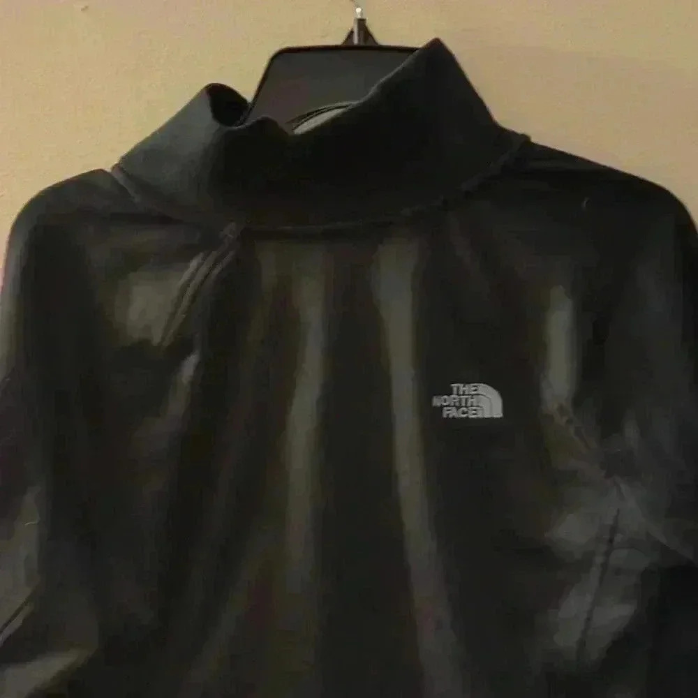 The North Face heavy zip up sweatshirt, black, large - Picture 8 of 8